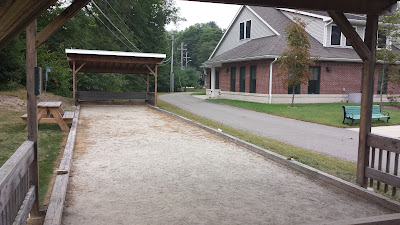 bocci court at the Senior Center