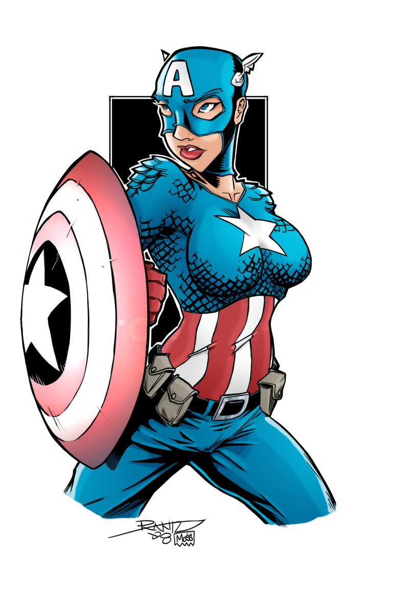 Female Captain America, by ~firepunk626