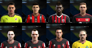 Faces: 1. jonathan bond, 2. benrahma 3. danny costa 4. marlon frey, 5. pugh 9. macdonald  7. elphick   8. bailly, PES 2013