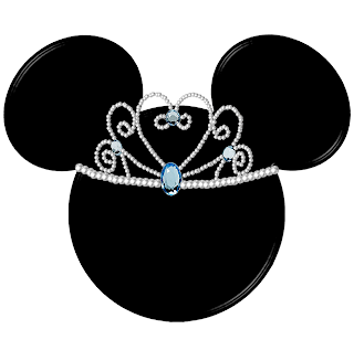 Siluetas de Minnie con tiaras.