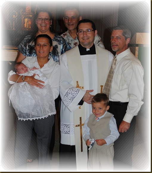 Darrens family at baptism