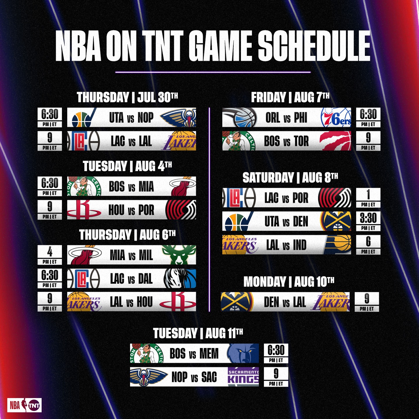 Nba Releases Schedule For Season Reboot