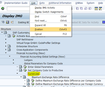 SAP FICO Functions