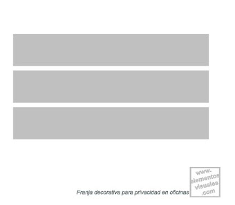 Franjas para privacidad FP002 Franjas horizontales paralelas 