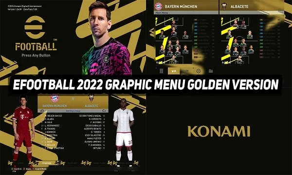 PES 2017 New Graphic Menu eFootball 2022 Golden Version