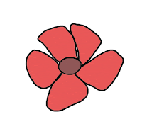 red flower clip art