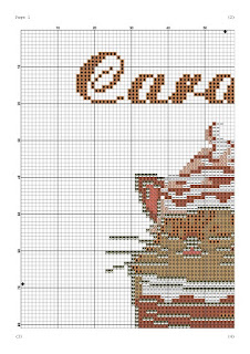 Catpuchino cat cross stitch - Tango Stitch