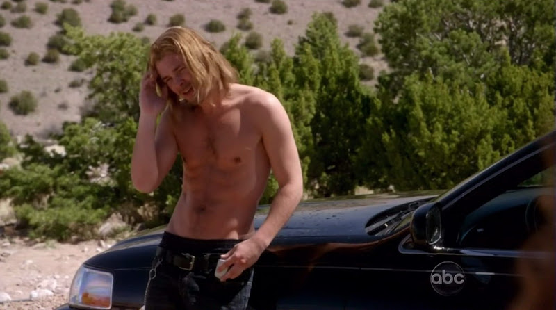 Patrick John Flueger Shirtless on Scoundrels s2e02