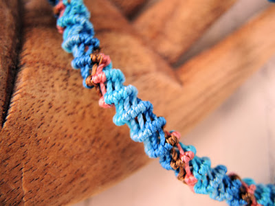 Micro macrame spiral cord by Sherri Stokey