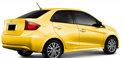 Honda Brio Sedan Yellow Wallpaper