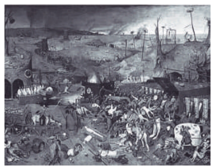 (O Triunfo da Morte, obra de Pieter Bruegel.)