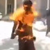 Man engulfed in flames after his phone catches fire in his pocket (Photos)