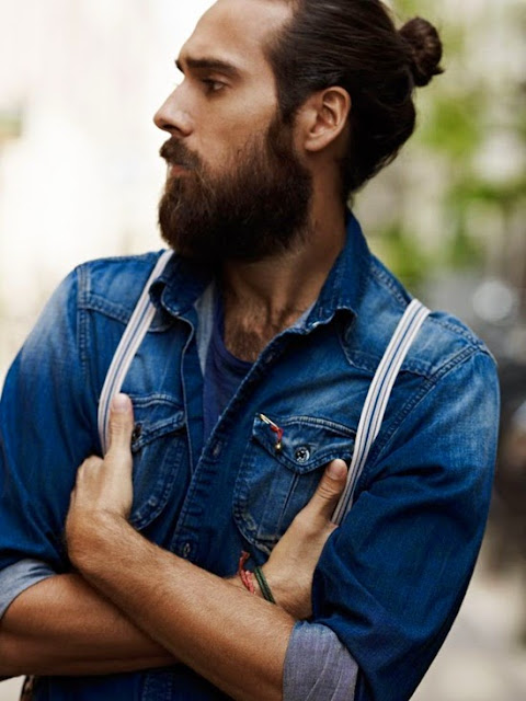 The Old Pony Tail Beard Combo