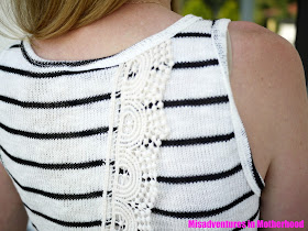 Pixley crochet split back top