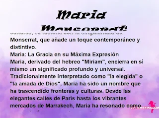 ▷ Significado del nombre Maria Monserrat