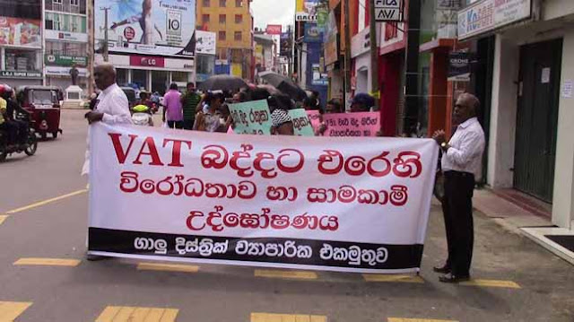 Galle traders stage protest