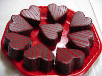 heart shape chocolates for valentines day