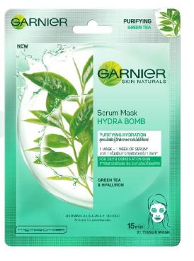 Garnier Hydra Bomb Green Tea Super Hydrating Purifying Serum Mask Review