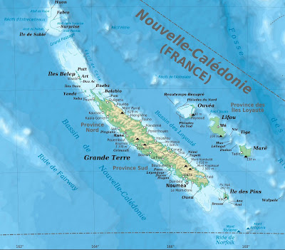 Map of New Caledonia and the Loyalty Islands. Courtesy of Eric Gaba.