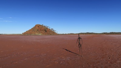 Figure in Lake Ballard