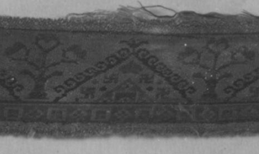 Egyptian cloth with swastikas and other designs.