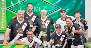 Vasco Campeão da Taça FEFUMERJ 4x4 Dadinho de Futmesa de 2023