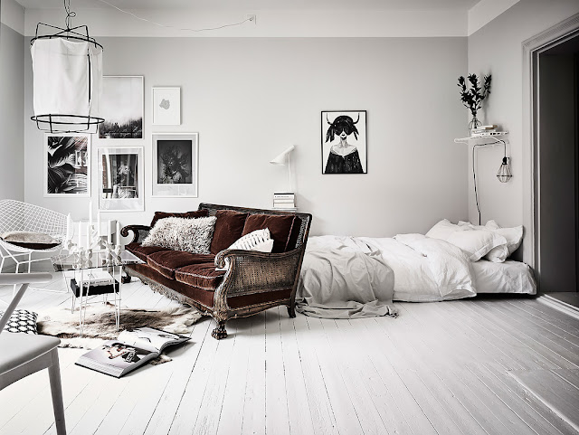 Stylish Monochrome Swedish Apartment