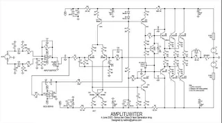 Schematic Power Amplifier for tweeter 300W