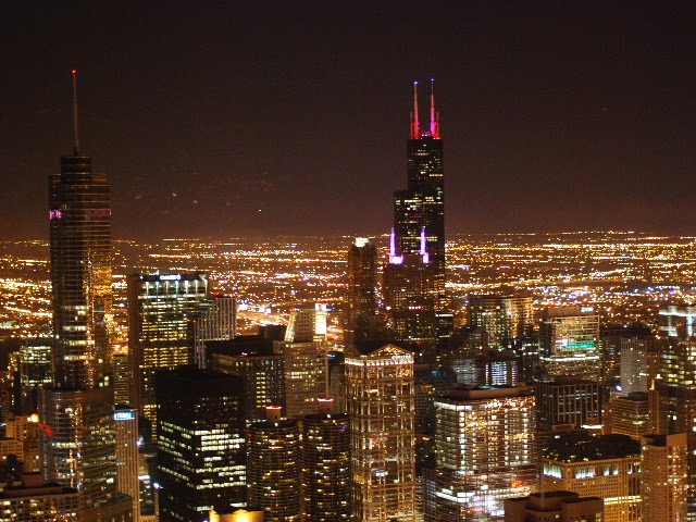 Here's a photo towards the Willis Tower (formerly the Sears Tower).