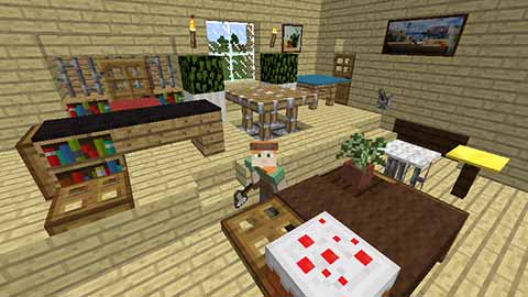 マインクラフト 机 テーブルの作り方いろいろ マイクラマルチプレイ日記ブログ