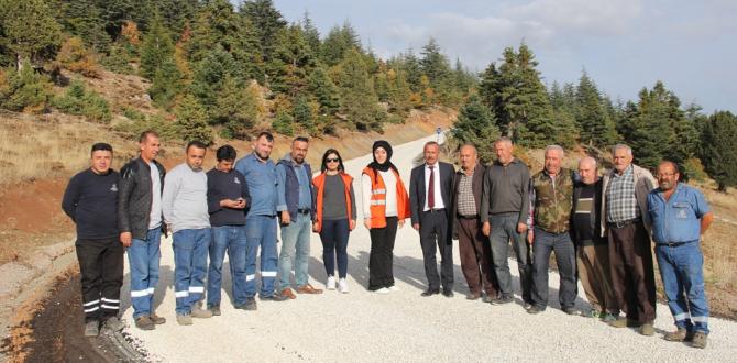 Yalıhüyük Antalya bağlantı yolu asfaltlandı.