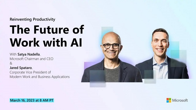 كيفية مشاهدة حدث ميكروسوفت اليوم عن "مستقبل العمل مع الذكاء الاصطناعي"