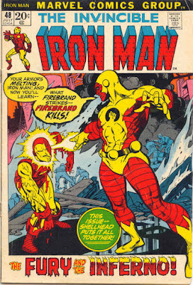 Iron Man #48, Firebrand melts armor