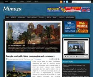 Mimoza Blogger Template