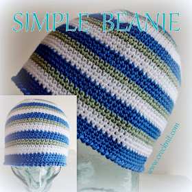 how to crochet a simple beanie, beanies, hats, photo tutorial,