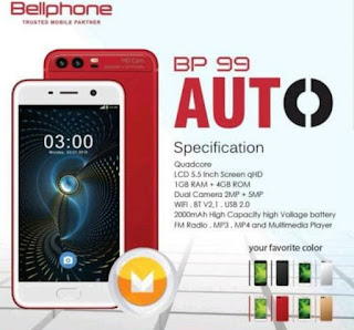 Firmware Bellphone BP99 Auto Tested