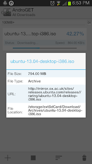 Cara Mempercepat Download File Berukuran Besar Di Android Dengan AndroGET