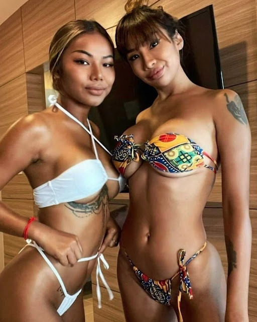 2 Thai women in bikinis