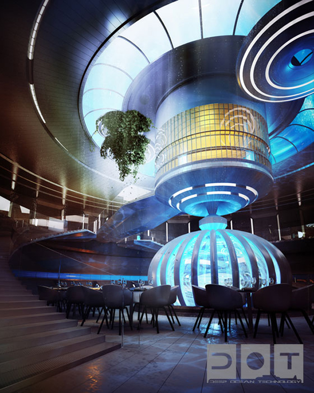 Dubai terá hotel luxuoso debaixo d'água - Water Discus Deep Ocean Technology DOT