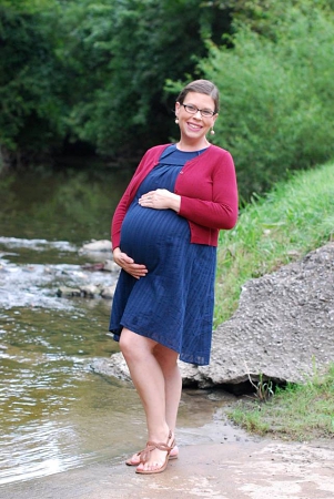 Sarah while pregnant