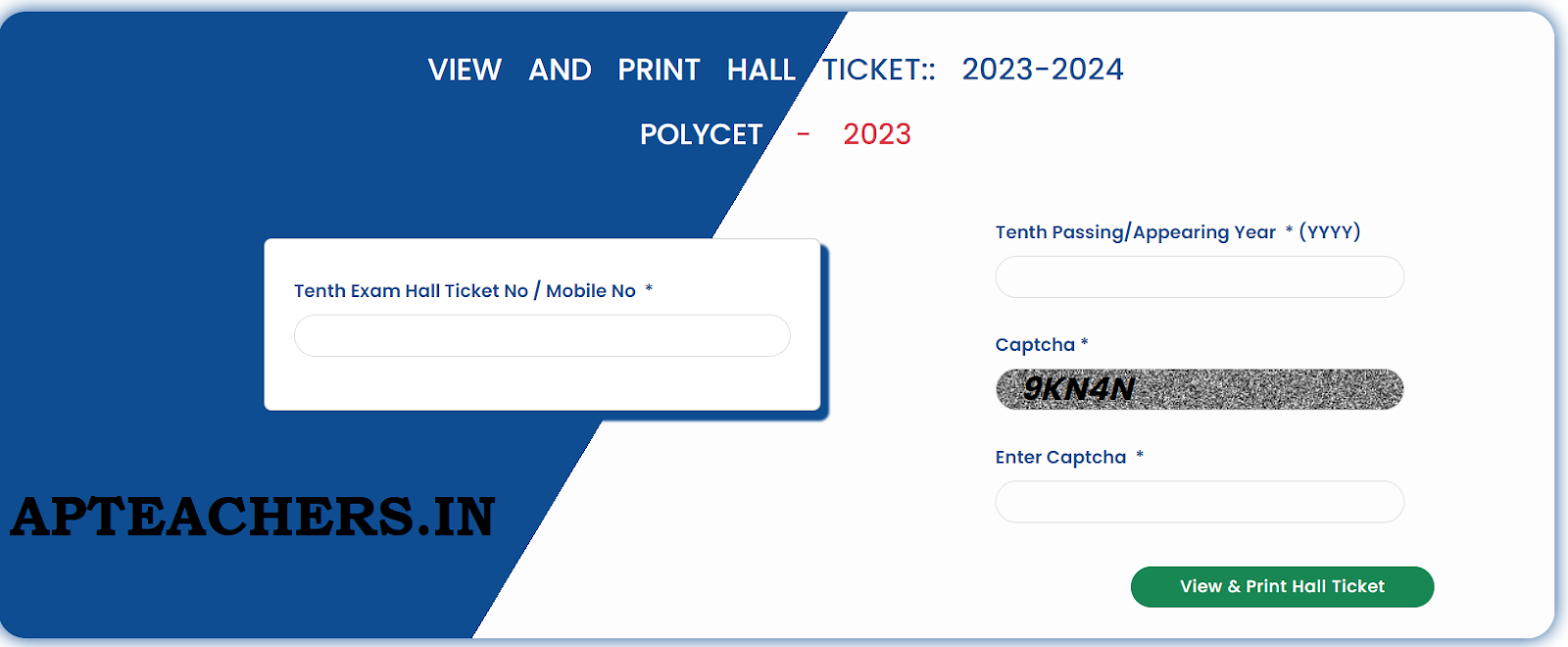 AP POLYCET 2023 Hall Tickets Download
