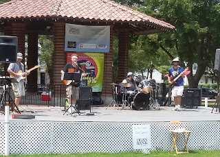 Kevin T Wolfe performing last year on the Town Common