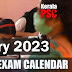 Kerala PSC | Exam Calendar | January 2023 | Download