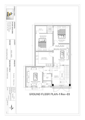 5 marla house map 27x47 ft