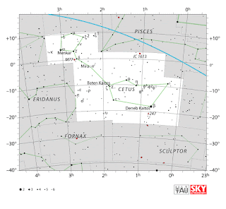 IAU: Карта на съзвездието Кит | Cetus