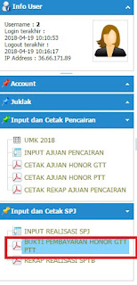 Cara Mencetak Bukti Penerimaan GTT dan PTT Dari Sumber Pembiayaan APBD Provinsi Jawa Tengah - Mazzajie