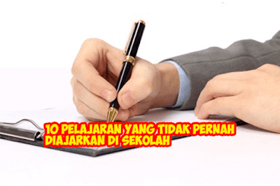 10 Pelajaran Yang Tidak Pernah Diajarkan Di Sekolah Wajib Ketahui