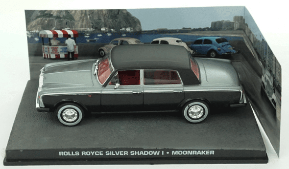 bond in motion 1:43 eaglemoss, rolls-royce silver shadow 1:43 moonraker