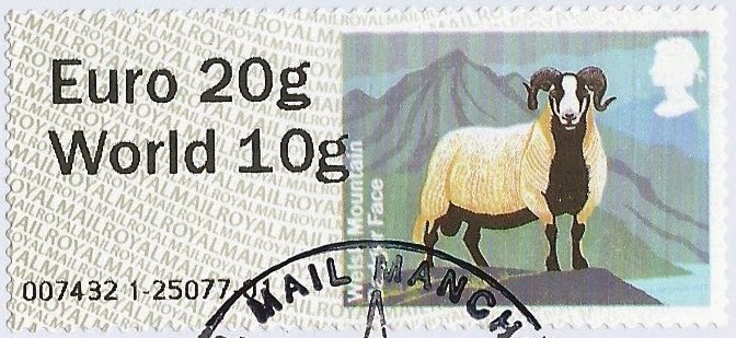 Sheep Faststamp Euro20/World10 from Wincor machine.