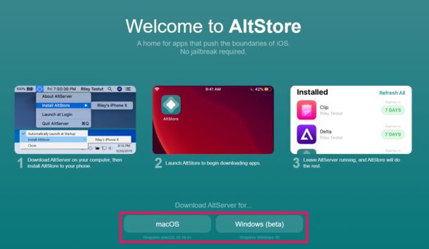 كيفية تثبيت متجر AltStore على iPhone و iPad